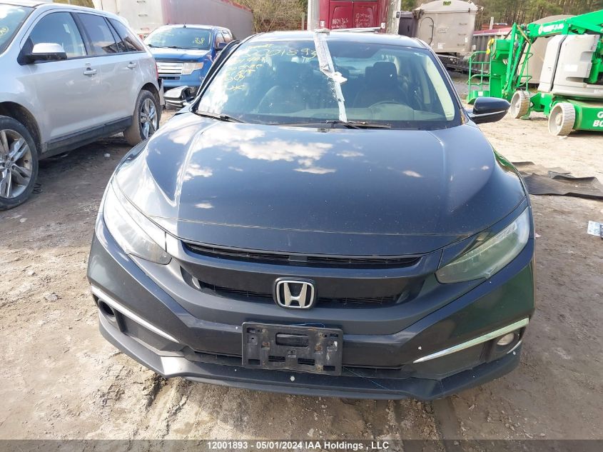 2020 Honda Civic Touring VIN: 2HGFC1F95LH101405 Lot: 12001893