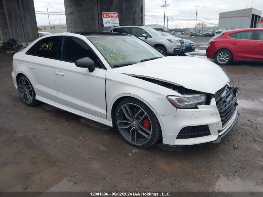 2018 Audi S3 Prestige VIN: WAUF1GFF3J1065669 Lot: 12001896