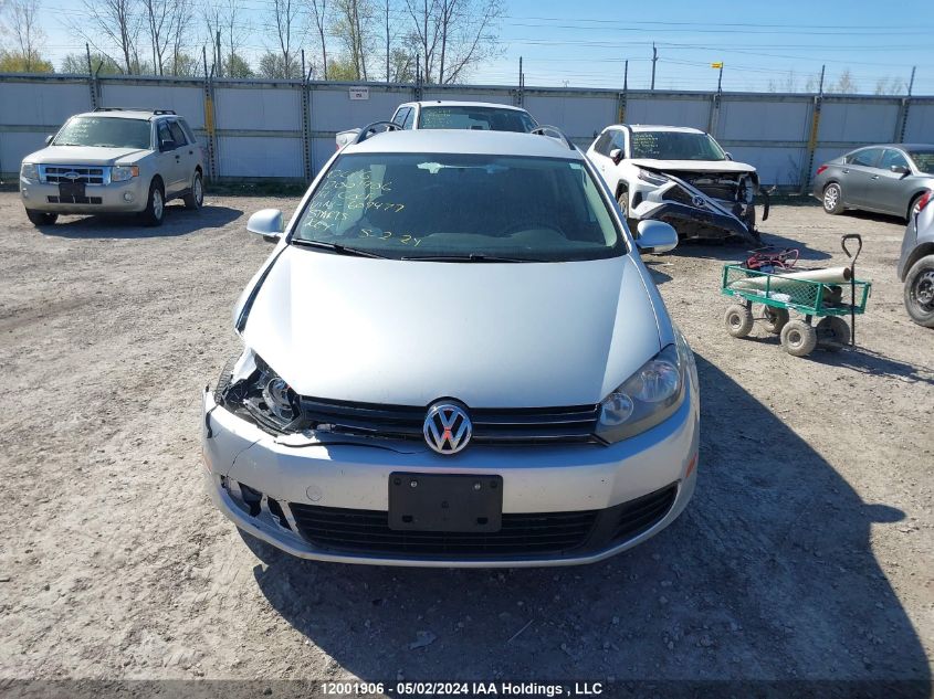 2014 Volkswagen Golf Wagon VIN: 3VWPX7AJXEM609477 Lot: 12001906