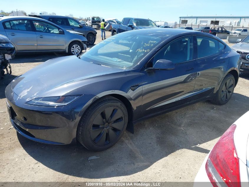 2024 Tesla Model 3 VIN: LRW3E7FA2RC090672 Lot: 12001910