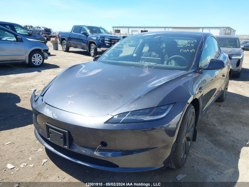 2024 Tesla Model 3 VIN: LRW3E7FA2RC090672 Lot: 12001910