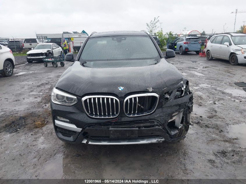 2019 BMW X3 VIN: 5UXTR9C55KLP76803 Lot: 12001965