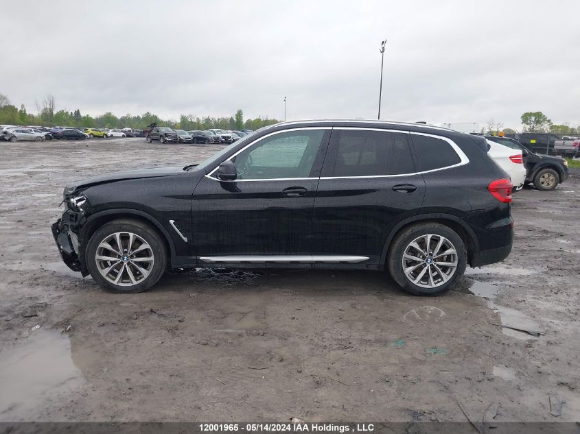 2019 BMW X3 VIN: 5UXTR9C55KLP76803 Lot: 12001965