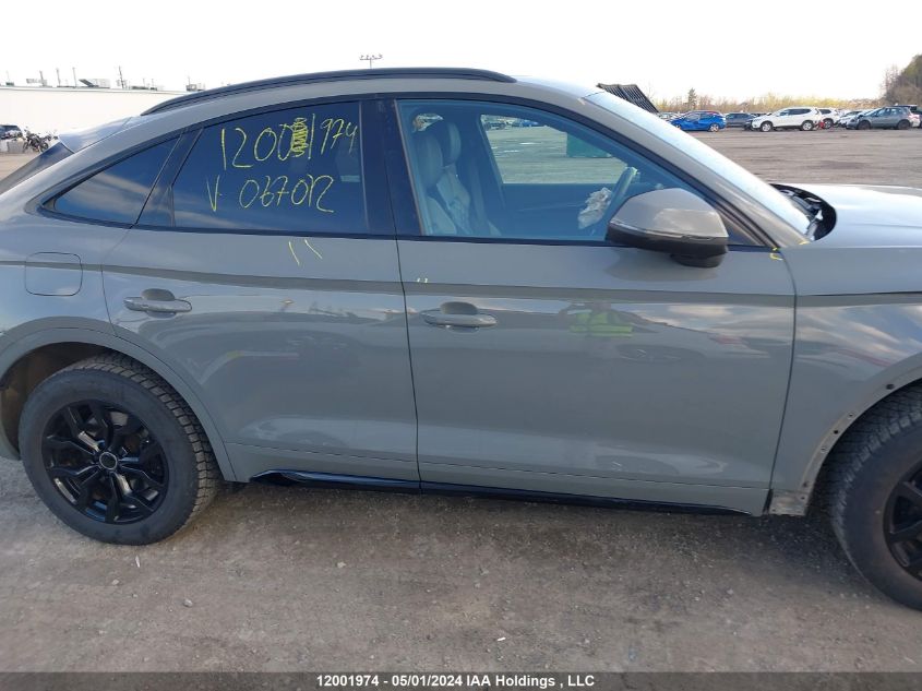 2022 Audi Sq5 Sportback VIN: WA114AFY8N2067012 Lot: 12001974