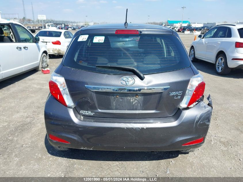 2014 Toyota Yaris VIN: VNKKTUD3DEA009592 Lot: 12001990