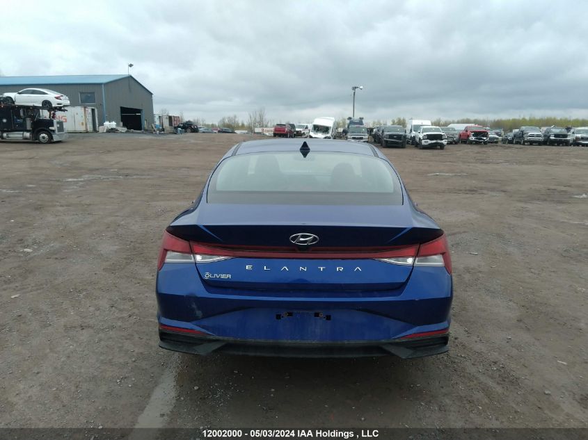 2022 Hyundai Elantra Sel VIN: KMHLM4AG3NU327332 Lot: 12002000