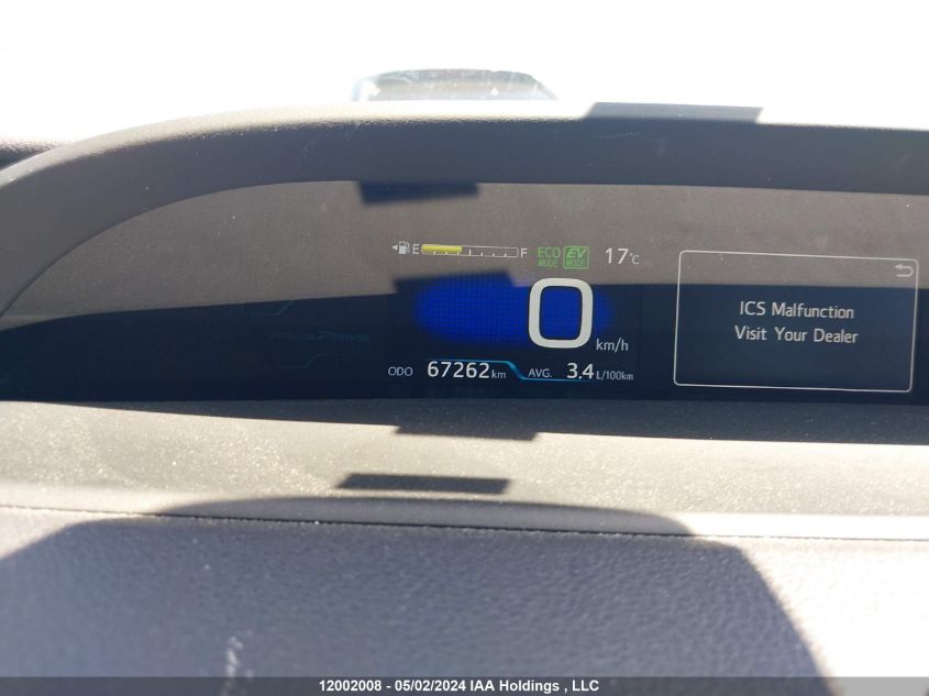 2018 Toyota Prius Prime VIN: JTDKARFP1J3091357 Lot: 12002008