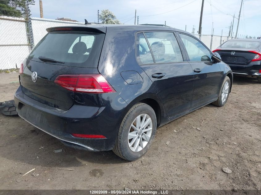 2019 Volkswagen Golf S/Se VIN: 3VWG57AU0KM025097 Lot: 12002009