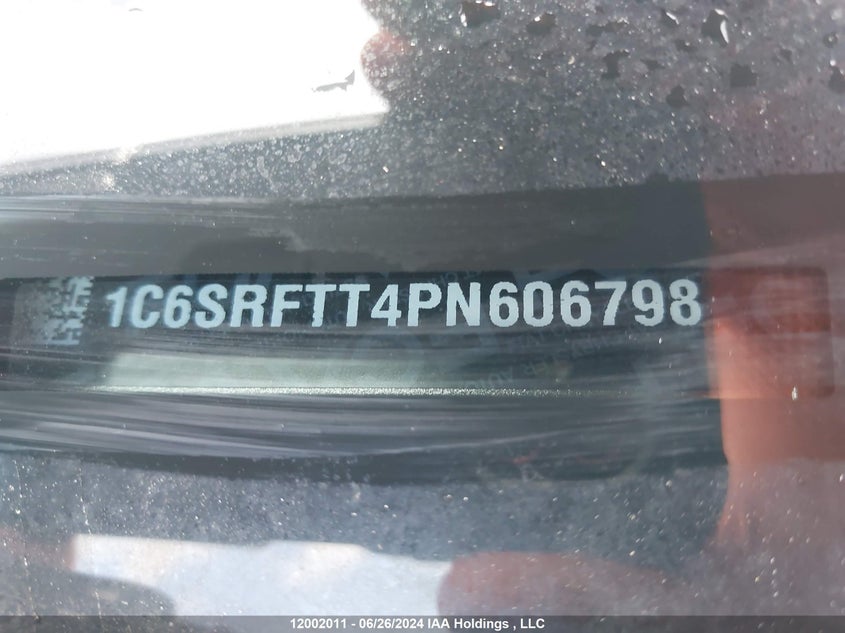 2023 Dodge Ram 1500 VIN: 1C6SRFTT4PN606798 Lot: 12002011