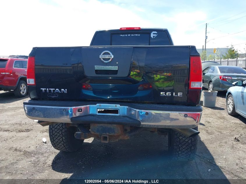 2005 Nissan Titan Xe/Se/Le VIN: 1N6BA07B55N576302 Lot: 12002054