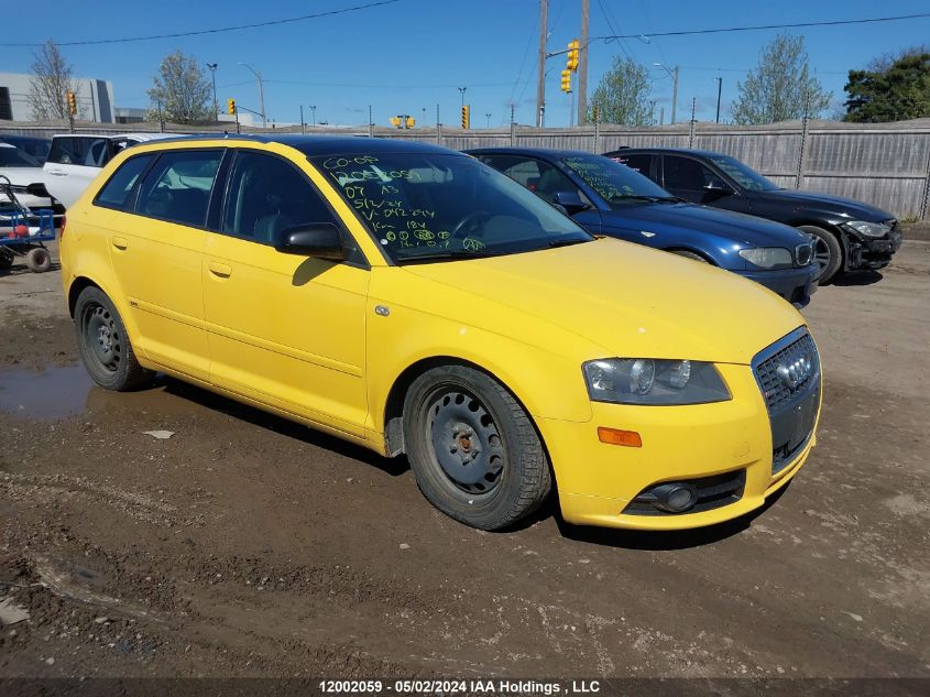 2007 Audi A3 VIN: WAUHF78P27A042294 Lot: 12002059