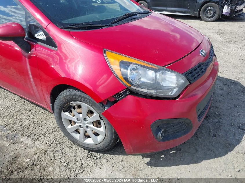 2013 Kia Rio Lx VIN: KNADM5A33D6803414 Lot: 12002082