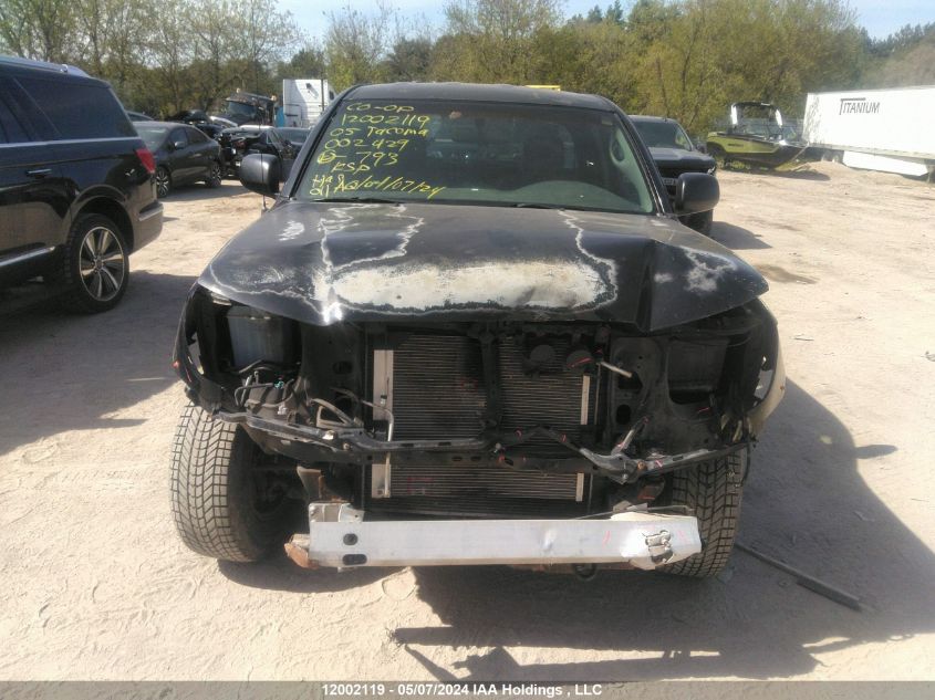 2005 Toyota Tacoma Access Cab VIN: 5TEUU42N85Z002429 Lot: 12002119