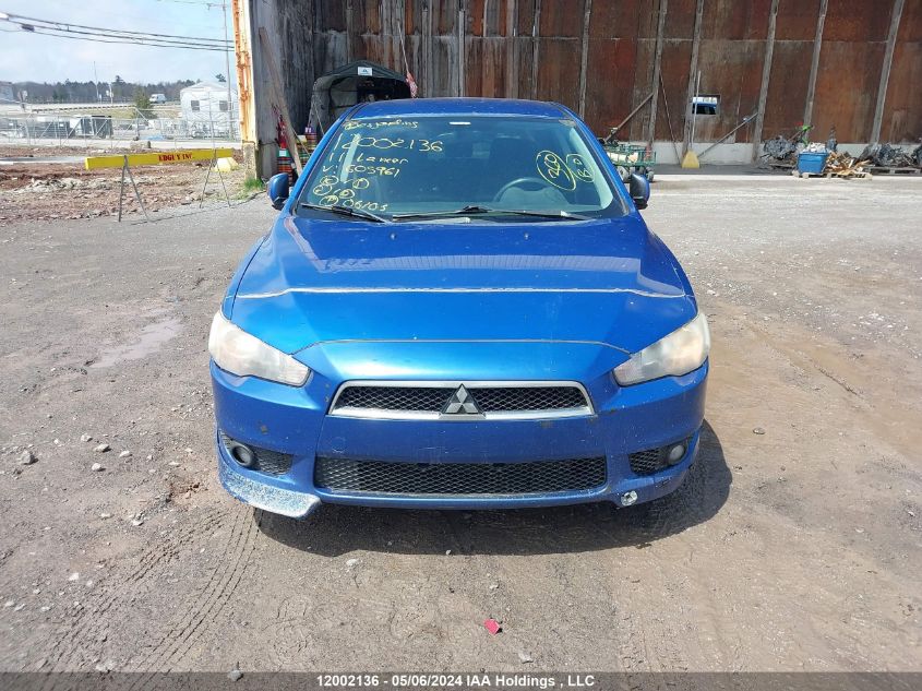 2011 Mitsubishi Lancer Es/Es Sport VIN: JA32U2FU4BU605961 Lot: 12002136