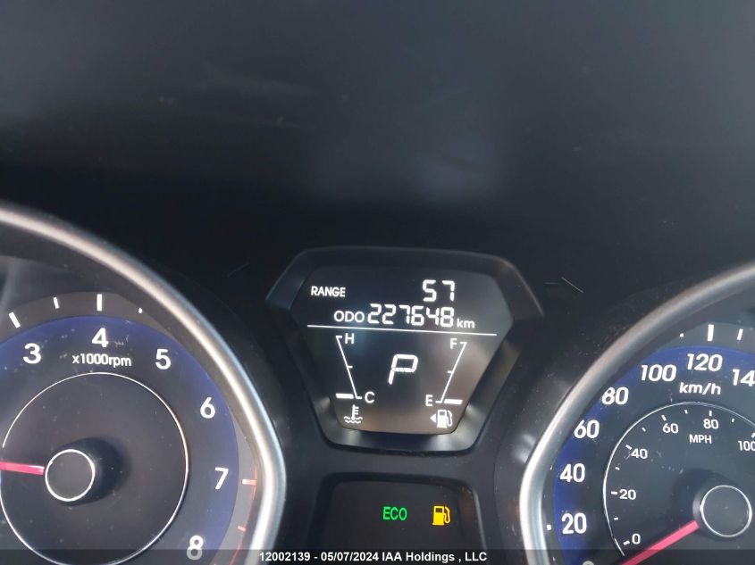 2013 Hyundai Elantra Gl VIN: 5NPDH4AE1DH268172 Lot: 12002139