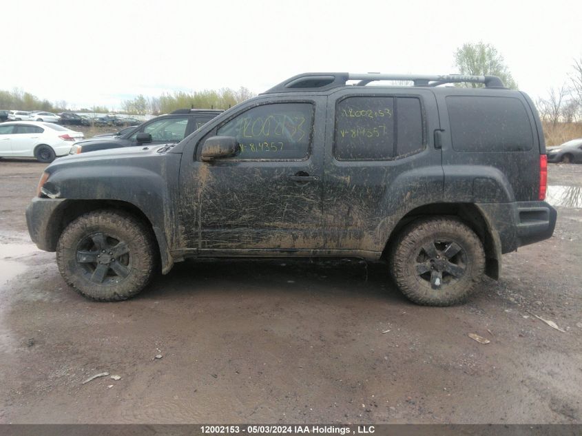 2013 Nissan Xterra X/S/Pro-4X VIN: 5N1AN0NW1DN814357 Lot: 12002153