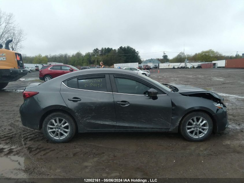 2018 Mazda 3 Touring VIN: JM1BN1V7XJ1174496 Lot: 12002161