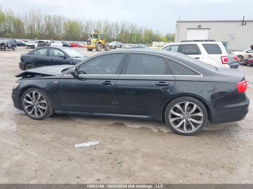 2013 Audi A6 VIN: WAUJGCFC5DN106694 Lot: 12002166