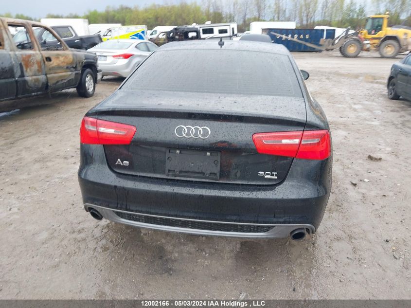 2013 Audi A6 VIN: WAUJGCFC5DN106694 Lot: 12002166