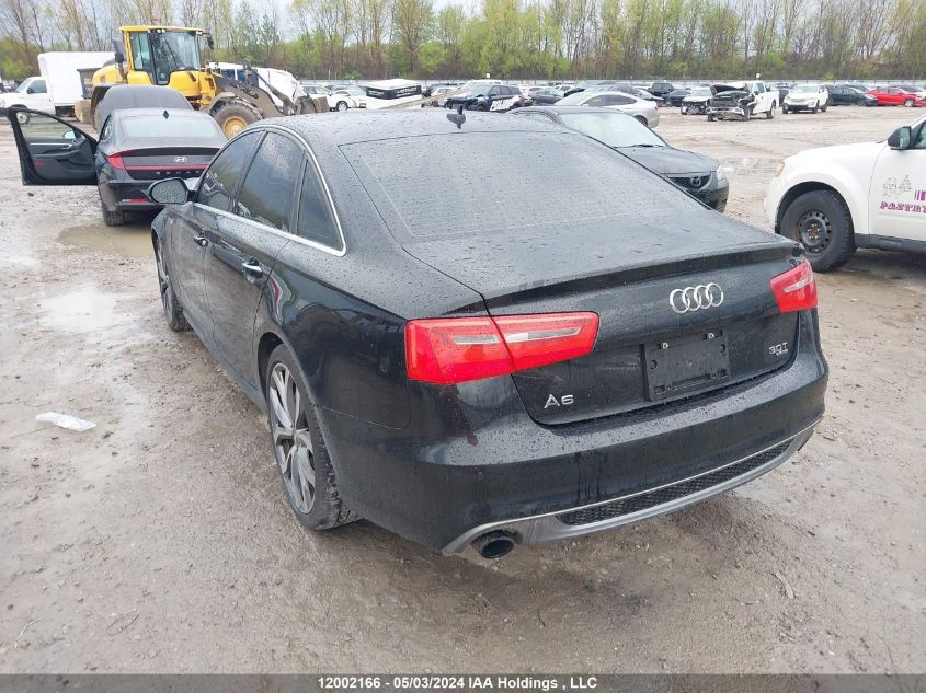 2013 Audi A6 VIN: WAUJGCFC5DN106694 Lot: 12002166