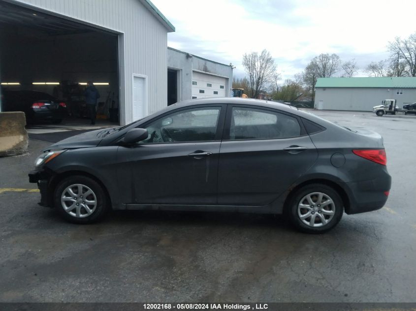 2013 Hyundai Accent VIN: KMHCT4AEXDU303657 Lot: 12002168