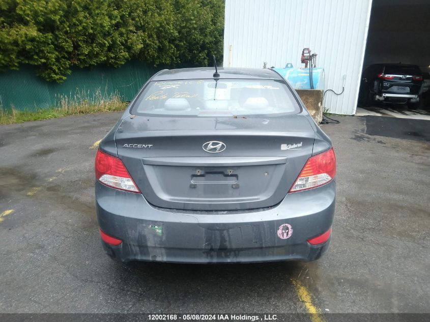 2013 Hyundai Accent VIN: KMHCT4AEXDU303657 Lot: 12002168