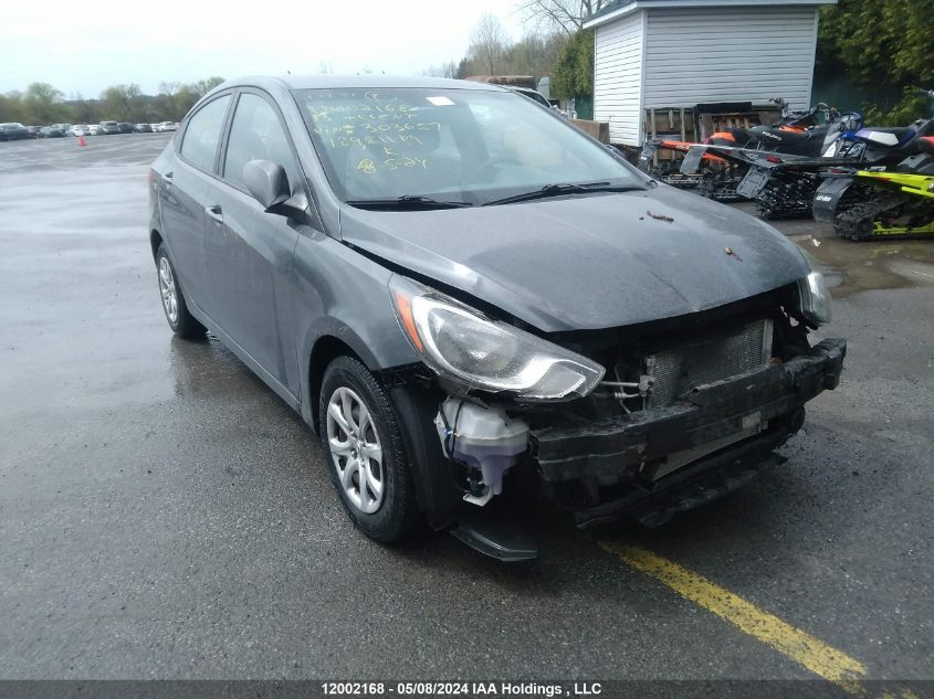 2013 Hyundai Accent VIN: KMHCT4AEXDU303657 Lot: 12002168