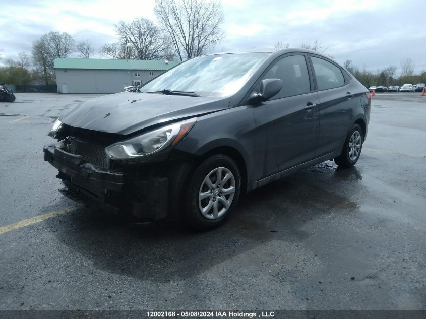 2013 Hyundai Accent VIN: KMHCT4AEXDU303657 Lot: 12002168