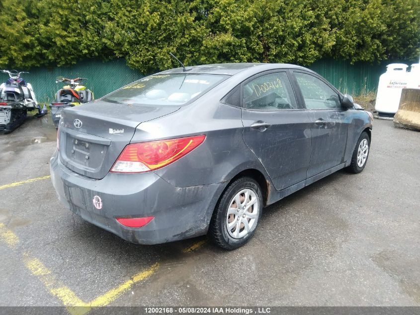 2013 Hyundai Accent VIN: KMHCT4AEXDU303657 Lot: 12002168