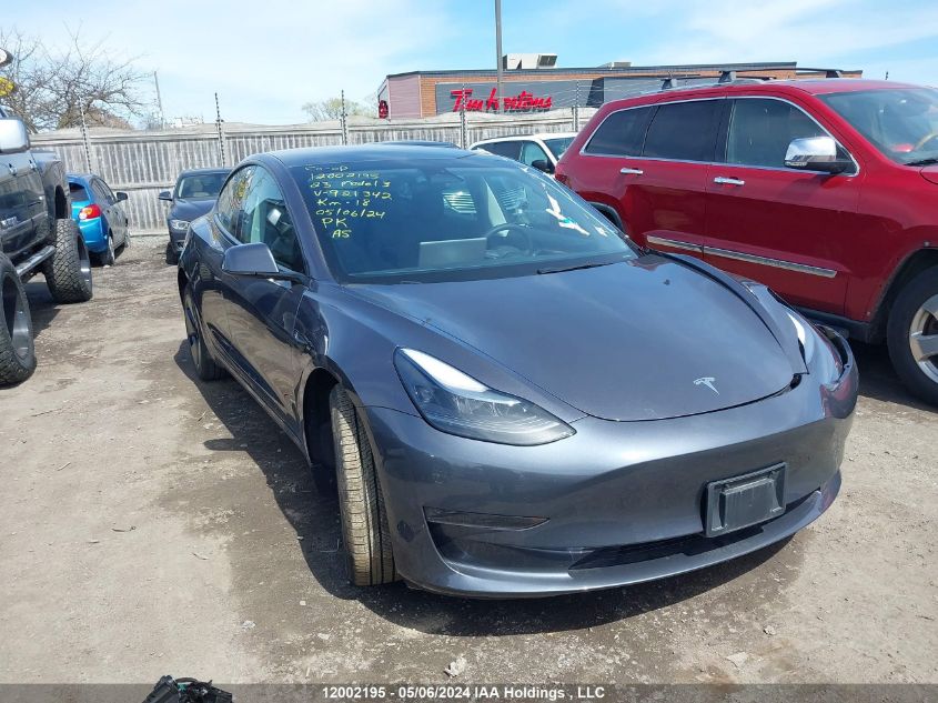 2023 Tesla Model 3 VIN: LRW3E1FA4PC921342 Lot: 12002195