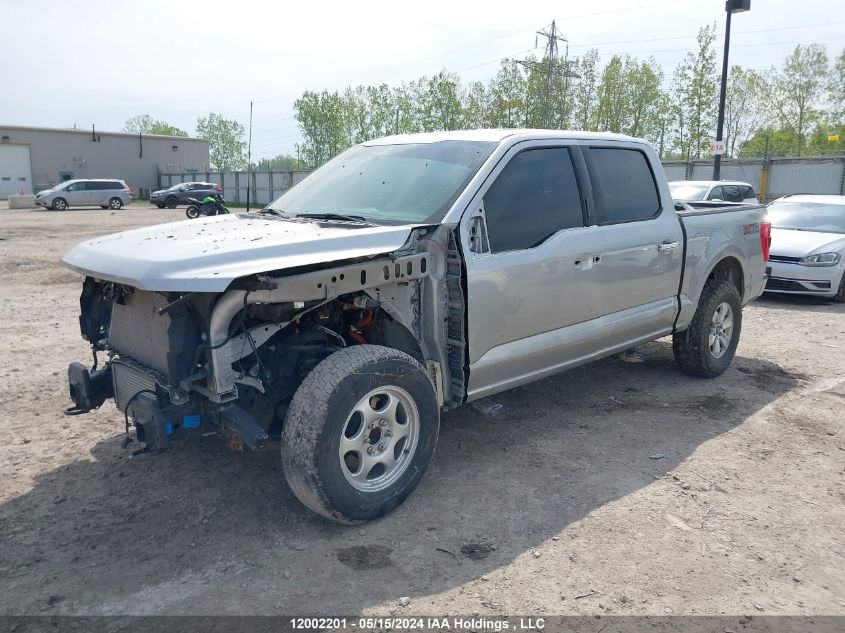 2022 Ford F150 Supercrew VIN: 1FTFW1E88NFB84198 Lot: 12002201