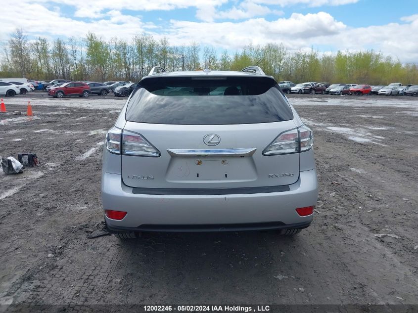 2010 Lexus Rx 350 VIN: 2T2BK1BA2AC016394 Lot: 12002246