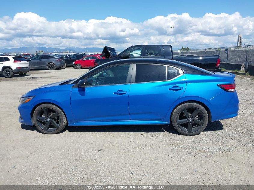 2021 Nissan Sentra Sr VIN: 3N1AB8DV3MY309916 Lot: 12002255