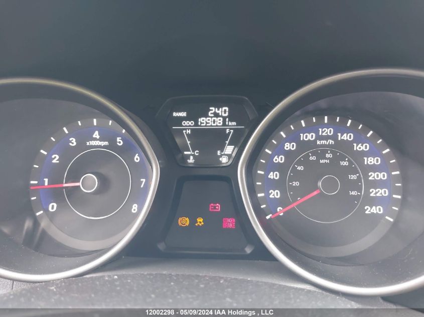 2013 Hyundai Elantra VIN: 5NPDH4AE2DH319971 Lot: 12002298