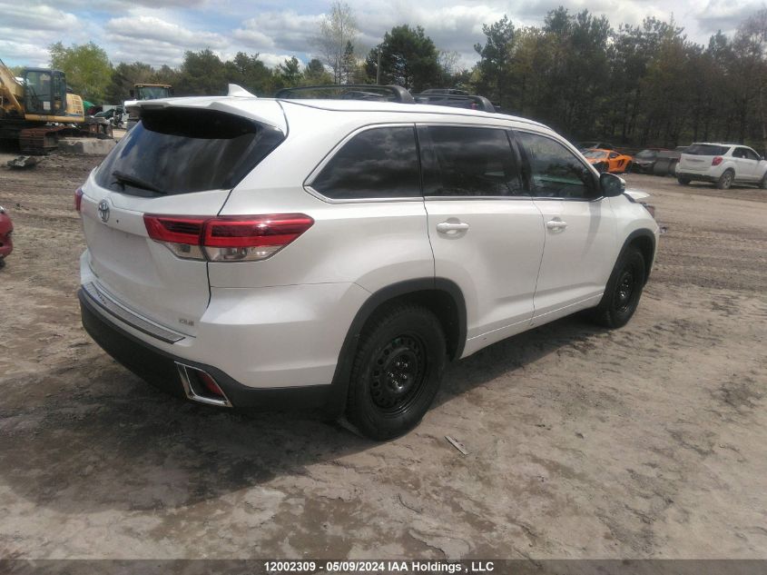 2017 Toyota Highlander Se/Xle VIN: 5TDJZRFH5HS510963 Lot: 12002309