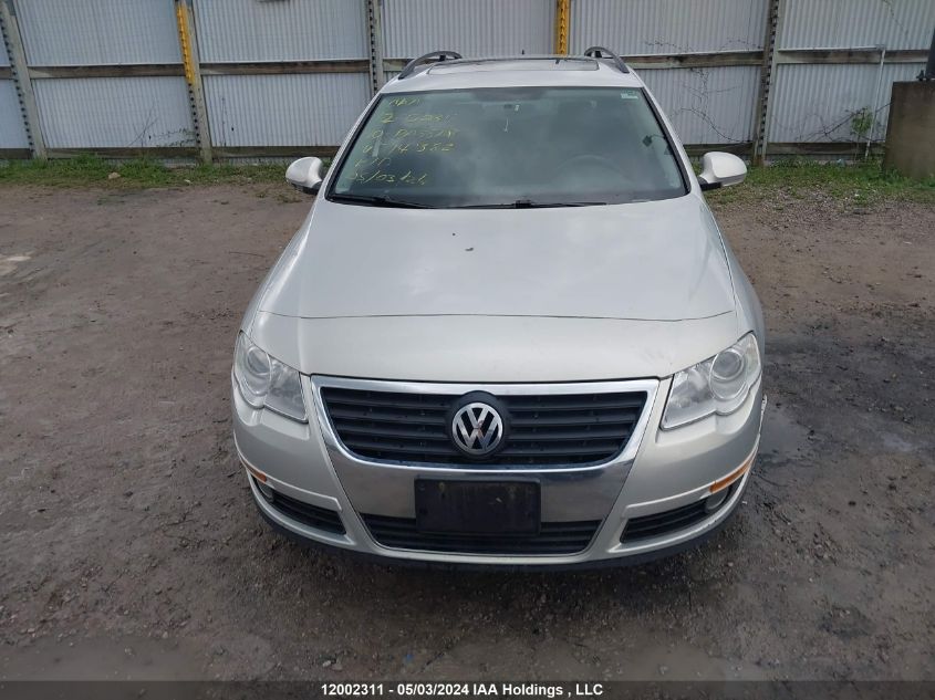 2010 Volkswagen Passat Wagon VIN: WVWLK9AN5AE141382 Lot: 12002311