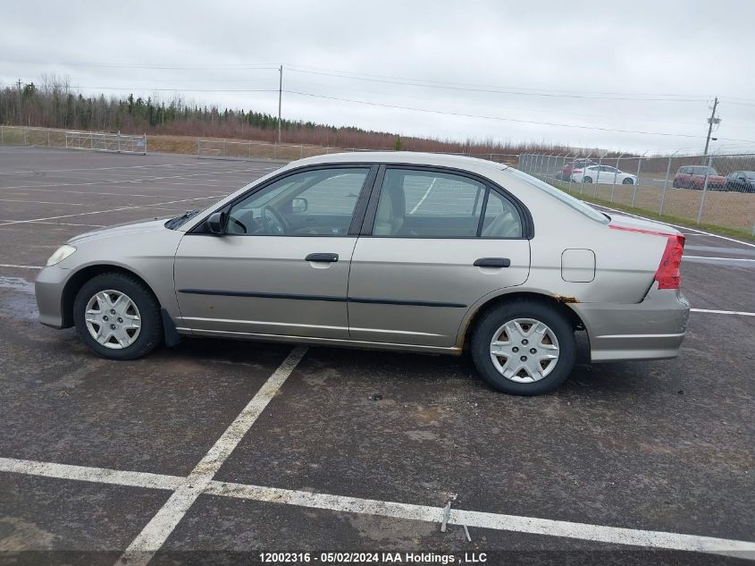 2004 Honda Civic Sdn VIN: 2HGES16344H928291 Lot: 12002316