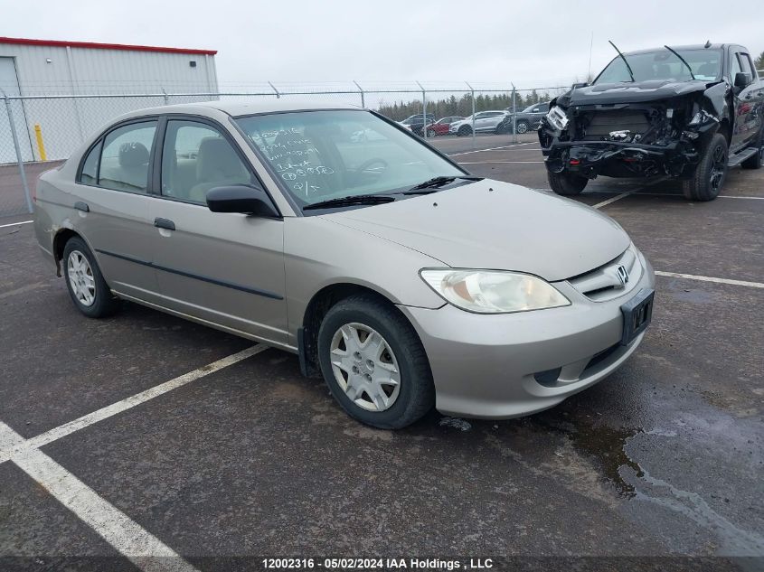 2004 Honda Civic Sdn VIN: 2HGES16344H928291 Lot: 12002316