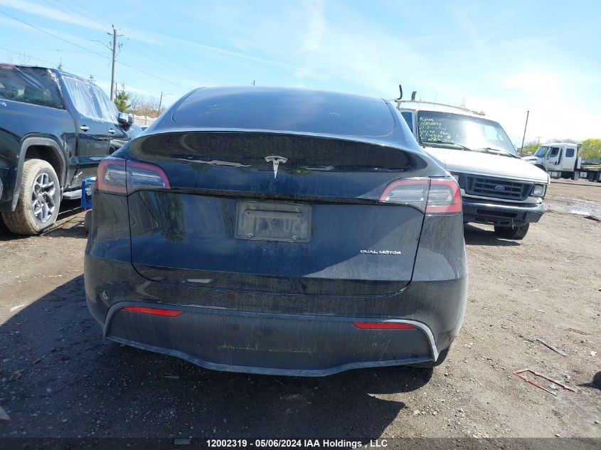 2022 Tesla Model Y VIN: 7SAYGDEE5NF504498 Lot: 12002319