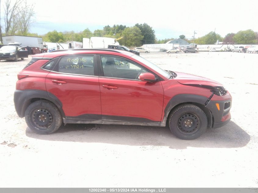 2019 Hyundai Kona Se VIN: KM8K12AA6KU395219 Lot: 12002340