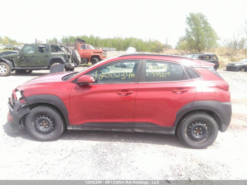 2019 Hyundai Kona Se VIN: KM8K12AA6KU395219 Lot: 12002340