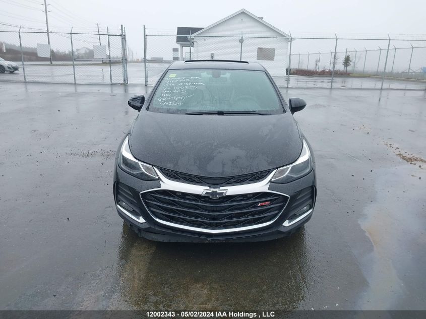 2019 Chevrolet Cruze Lt VIN: 1G1BE5SM9K7100446 Lot: 12002343