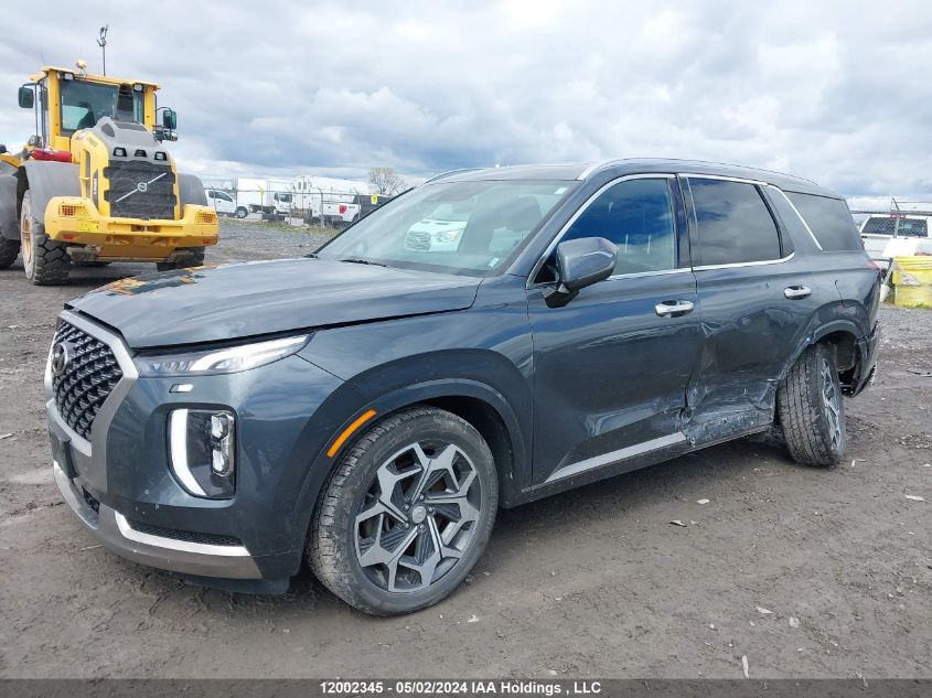 2022 Hyundai Palisade Limited VIN: KM8R5DHE8NU458087 Lot: 12002345