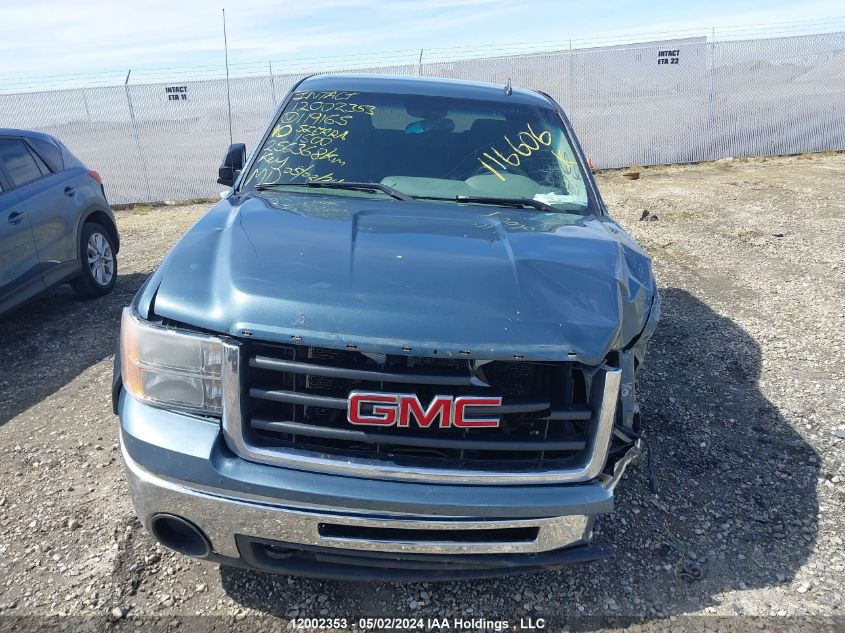 2010 GMC Sierra 1500 VIN: 1GTSKUEAXAZ119165 Lot: 12002353