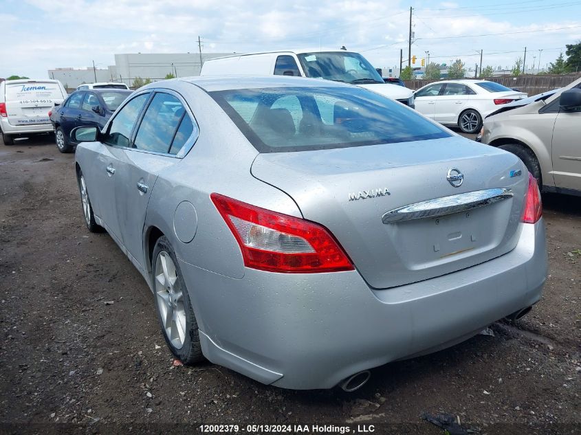 2011 Nissan Maxima S/Sv VIN: 1N4AA5AP2BC801837 Lot: 12002379