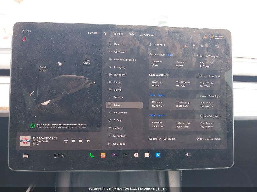 2022 Tesla Model Y VIN: 7SAYGDEE6NF573202 Lot: 12002381