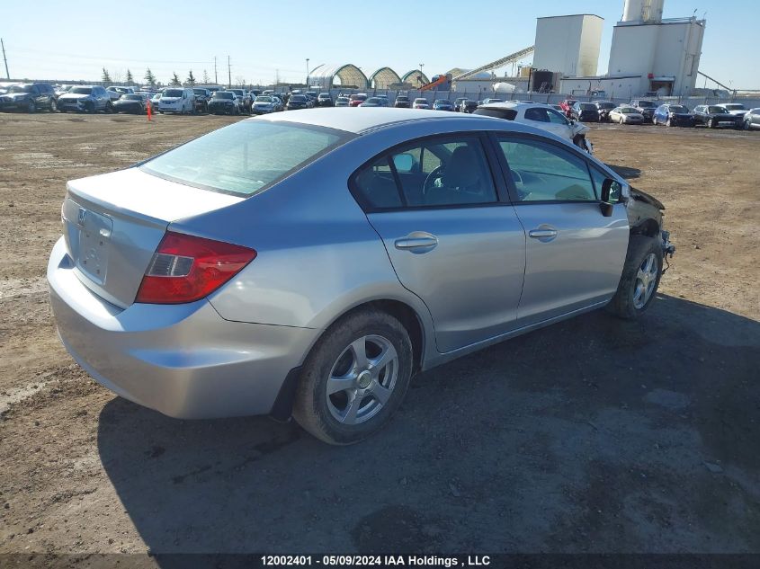 2012 Honda Civic Sdn VIN: 2HGFB2F40CH106704 Lot: 12002401