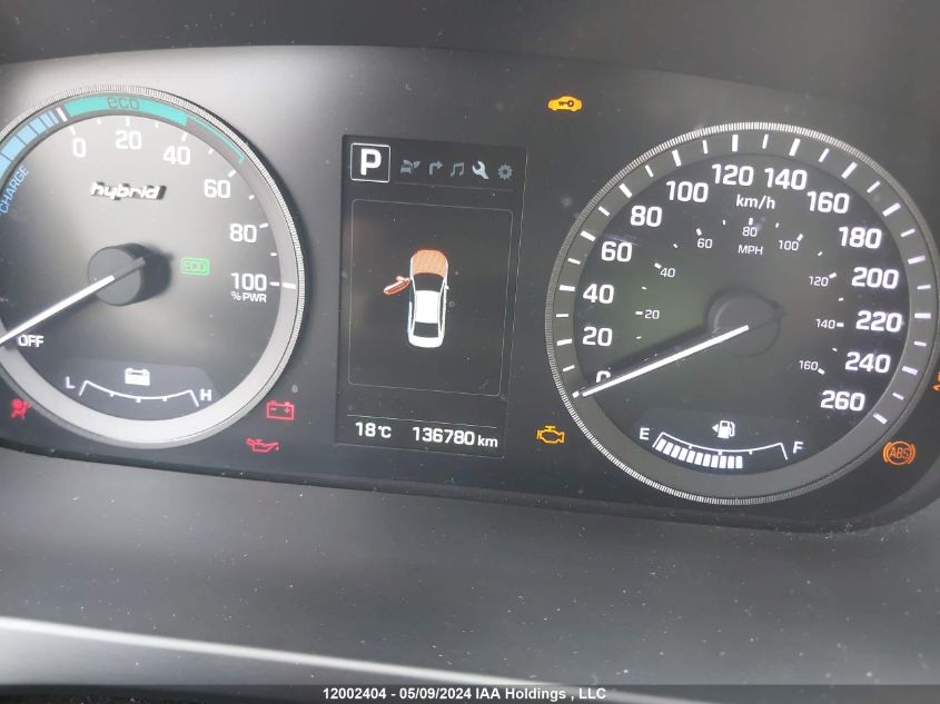 2016 Hyundai Sonata Hybrid Limited VIN: KMHE34L10GA010102 Lot: 12002404