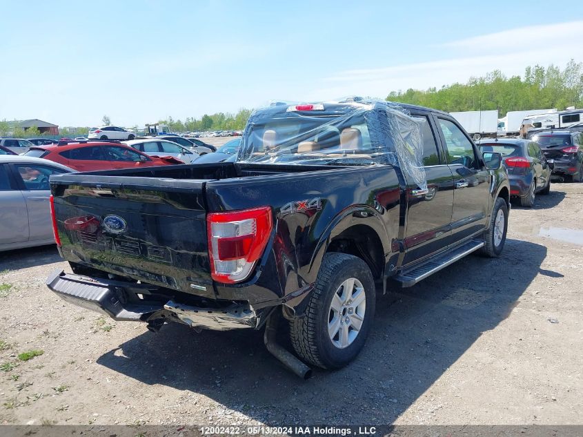 2022 Ford F-150 Lariat VIN: 1FTEW1EP4NFA76132 Lot: 12002422