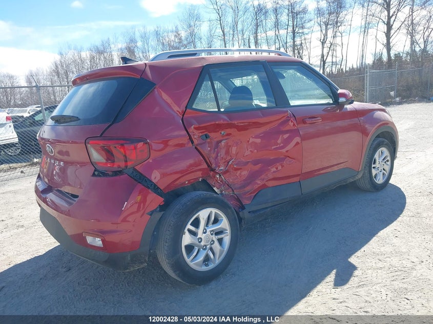 2020 Hyundai Venue Preferred VIN: KMHRC8A39LU046148 Lot: 12002428